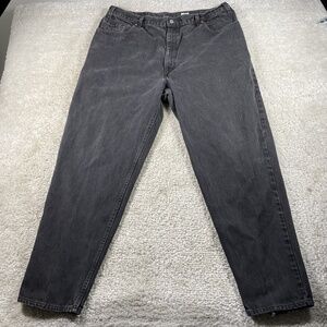 Vintage Levis 560 Jeans Mens 42x32 Black Loose Fit Tapered Leg Made USA Y2k